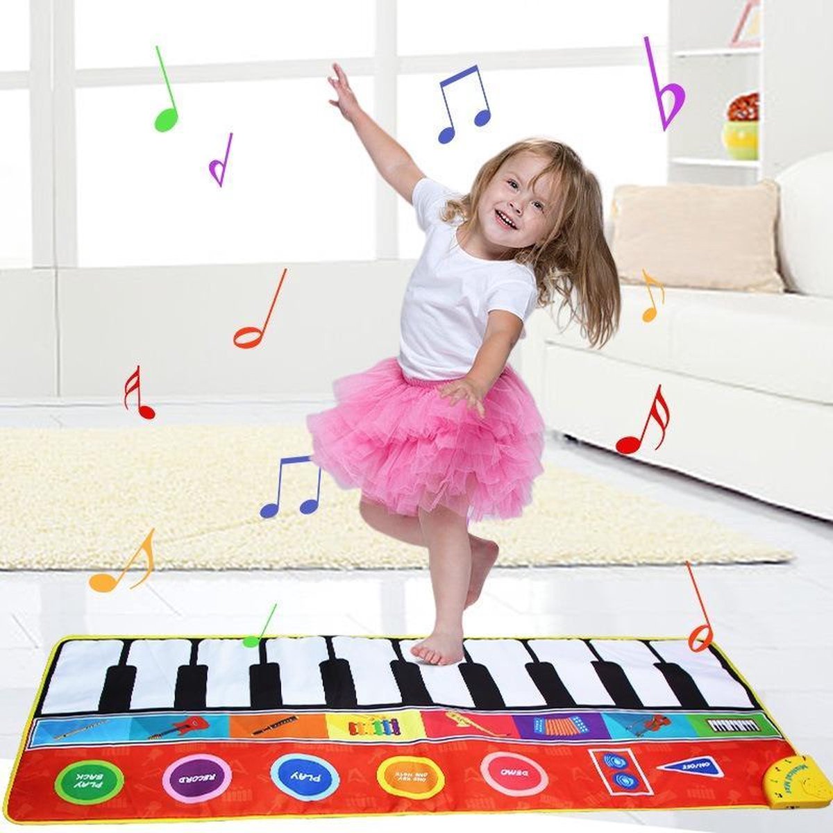 Piano speelmat | Keyboard speelkleed met geluid | Muzikaal/muziek kinder speelgoed | baby/kind muziekmat | anti-slip |Buiten Speelgoed Kinderen